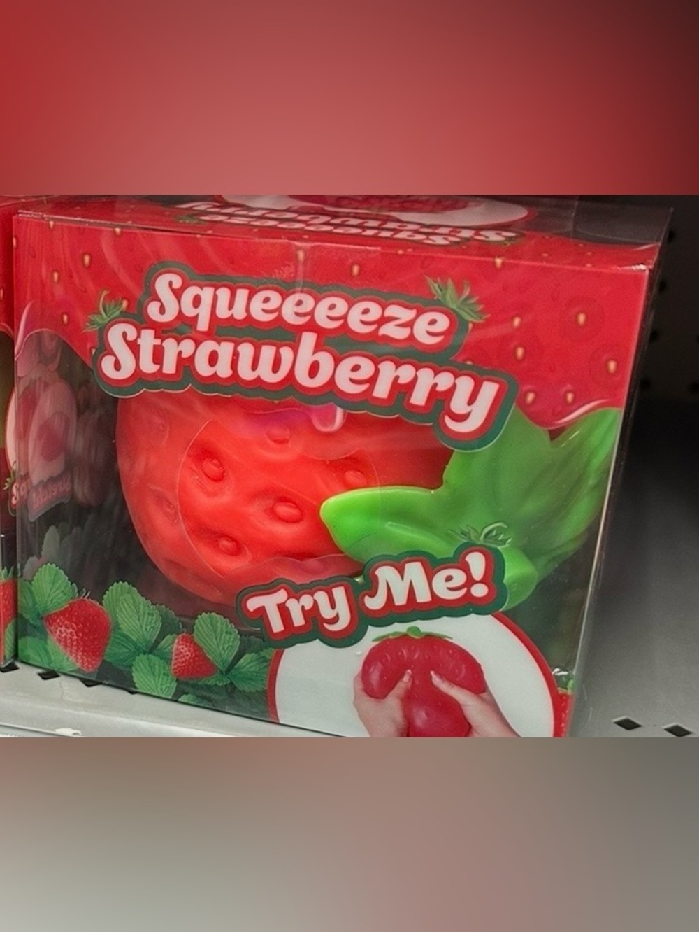 Squeeeze Strawberry Stress Ball Toy